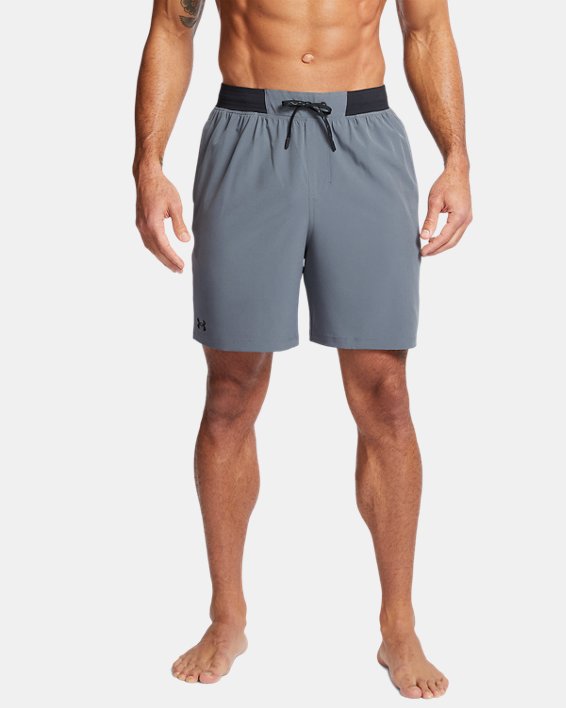 Men's UA Comfort Waistband Notch Shorts, Gray, pdpMainDesktop image number 0